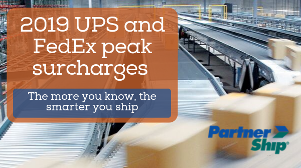 2019 UPS and FedEx Peak Surcharges