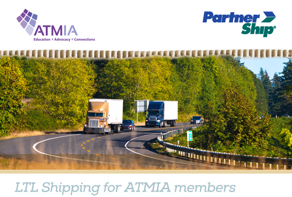 ATMIA and PartnerShip. LTL Shipping for ATMIA members.
