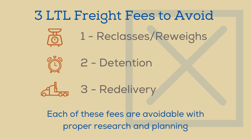 LTL fees to avoid