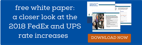 Download the free white paper: A Closer Look at the 2018 FedEx and UPS Rate Increases