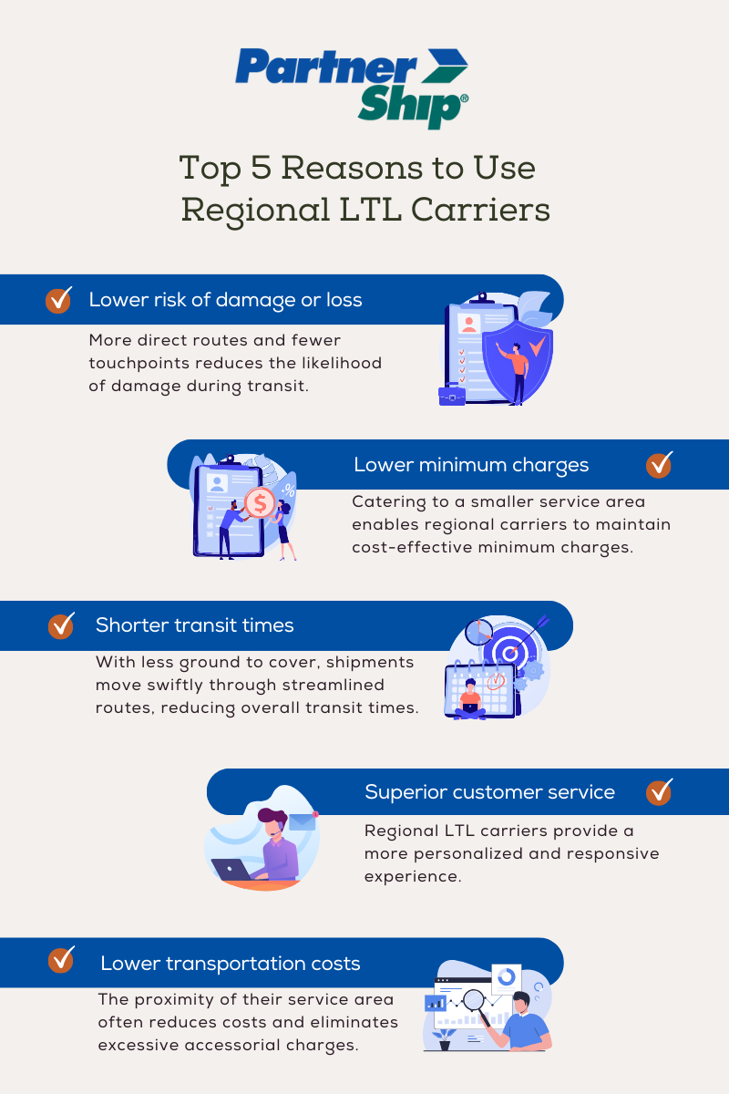 Advantages of using regional LTL carriers