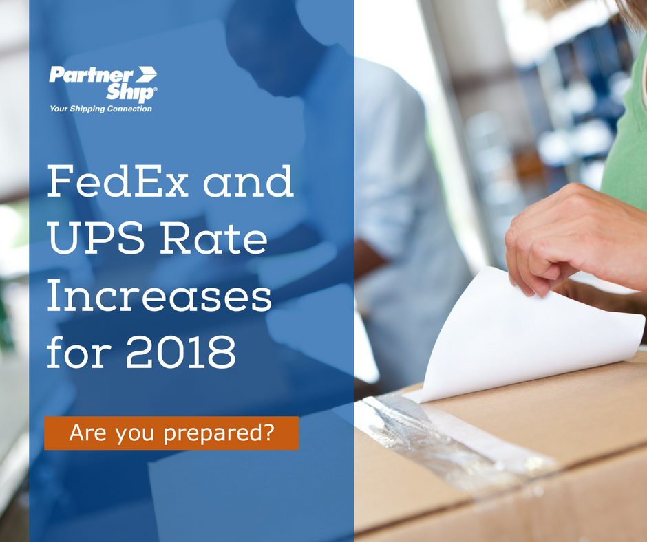 FedEx and UPS Rate Increases for 2018